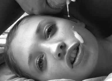 cumshot facial slow gif