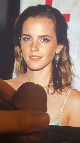 celebrity cumshot emma watson facial tribute gif