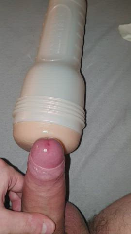 fleshlight masturbating solo gif