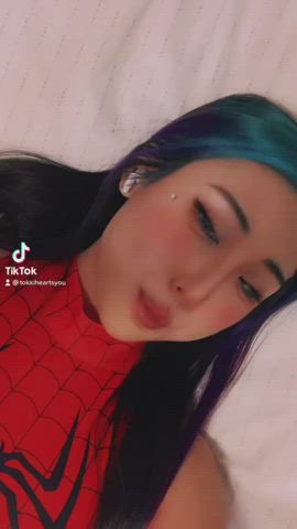 Asian Babe Cosplay Costume Japanese Korean Teen TikTok gif