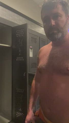 exhibitionist exposed fetish gym jock locker room nude public workout gif
