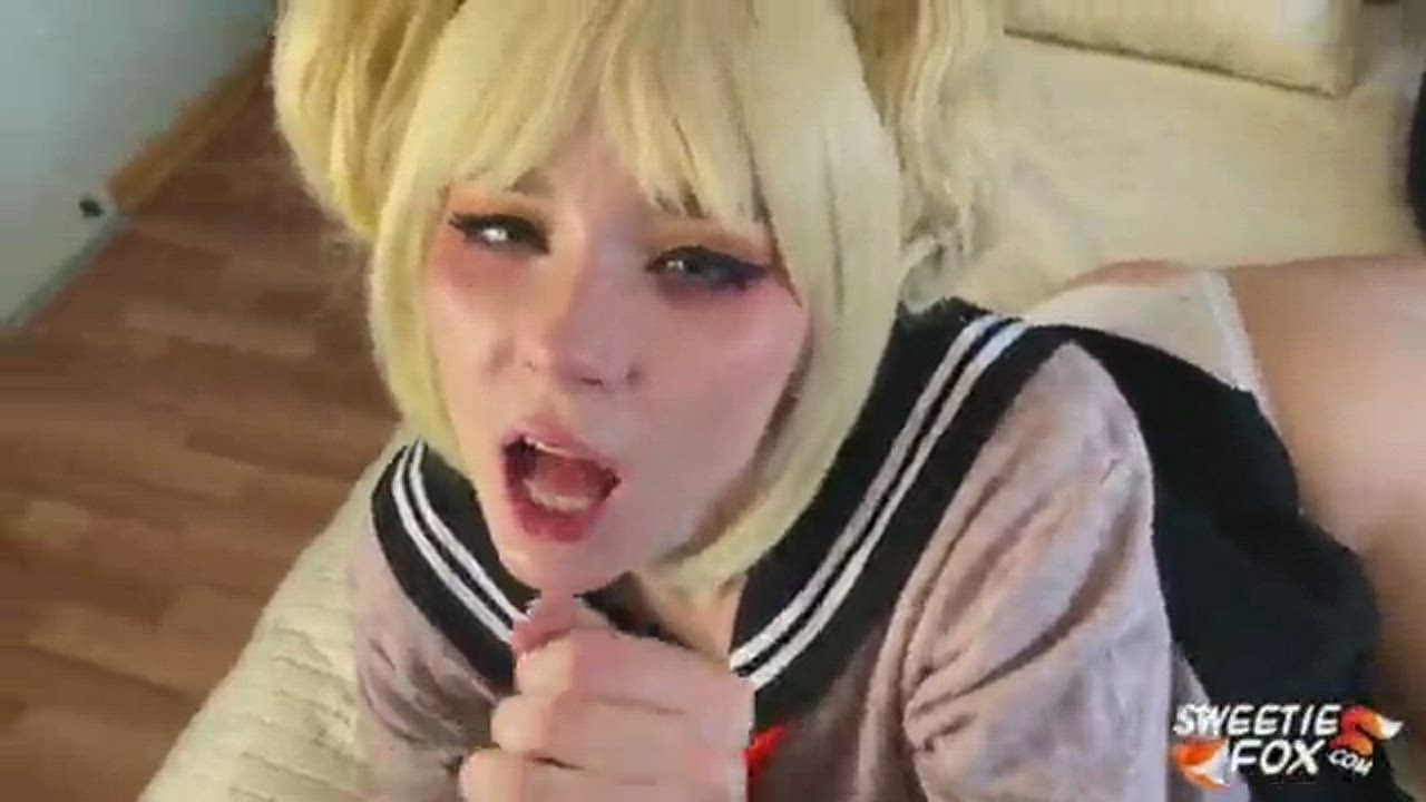 Passionate Deepthroat and Hardcore Fucking with Toga Himiko