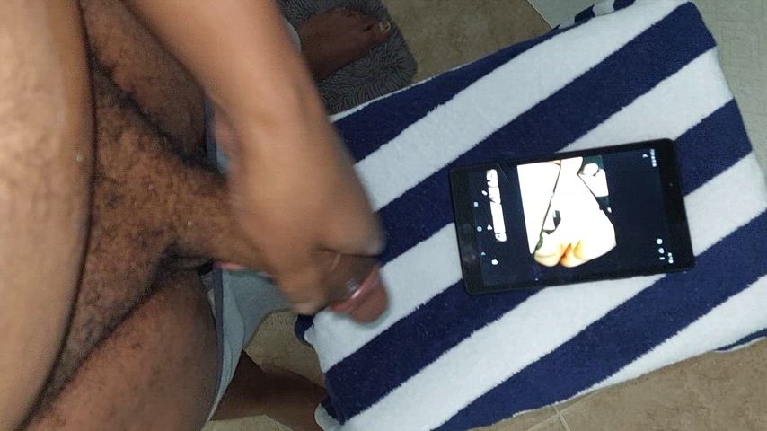 big dick black male masturbation tribute gif