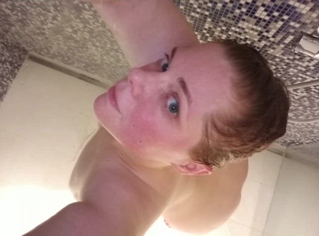 ass big tits couple karaandcarl milf public redhead sauna shower gif