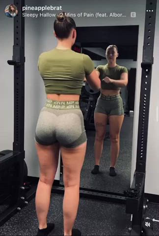 big ass fitness yoga pants gif