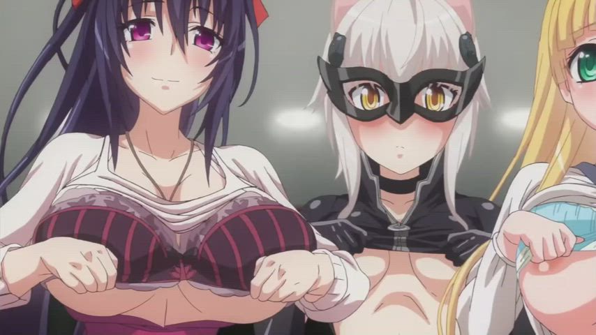 Anime Big Tits Ecchi Topless gif