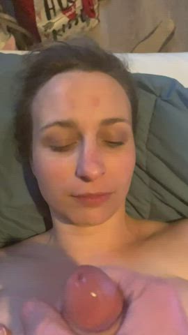 amateur facial milf gif