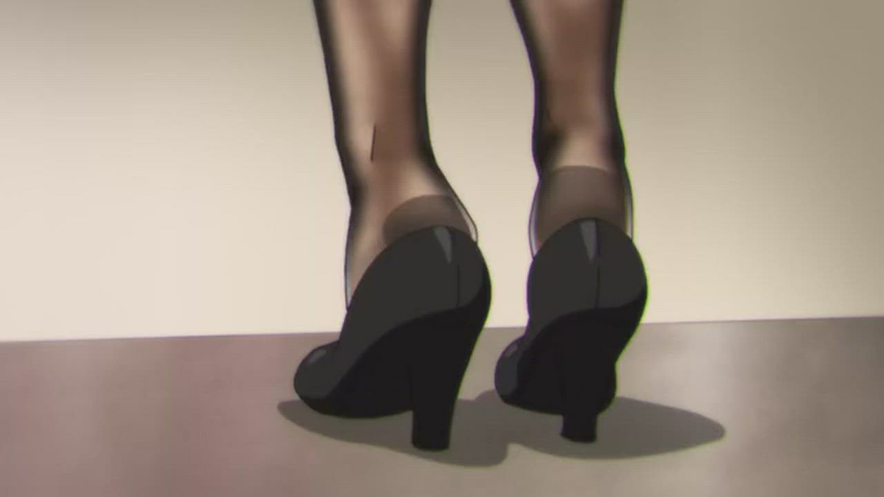 Anime Foot Tights gif