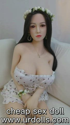 Big Tits BBW Asian Sex Doll gif