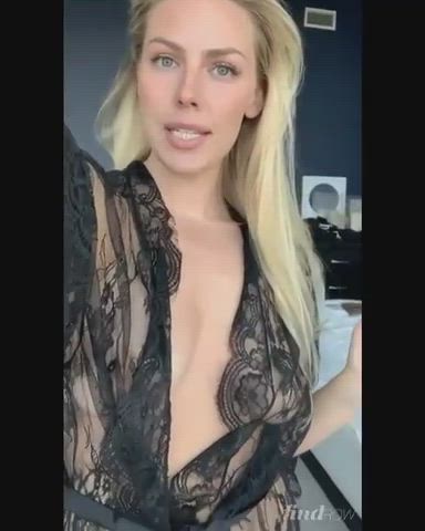 lingerie see through clothing tease gif