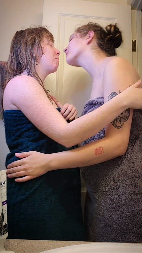 Kisses after the shower