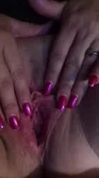 Clit Rubbing Close Up Labia gif