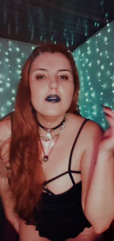 alt dancing fetish goth onlyfans redhead smoking gif