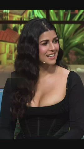 brunette busty desi gif
