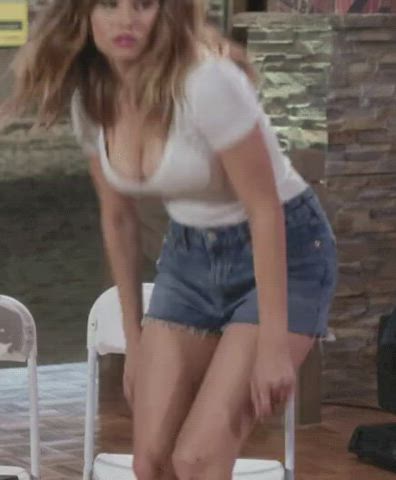 celebrity cleavage debby ryan gif