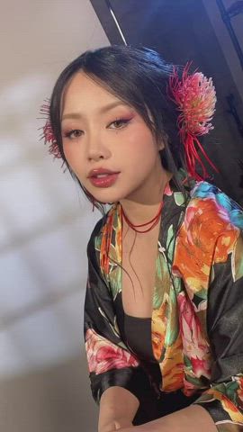 asian babe cute japanese korean model gif