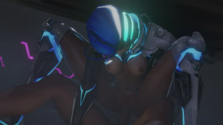 3D Animation Overwatch Reverse Cowgirl Rule34 gif