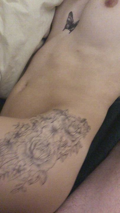 Amateur Side Fuck Slow Tattoo gif