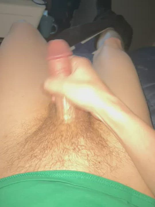 Masturbating Thick Thick Cock gif