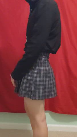 cock cute femboy skirt gif