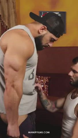 big dick blowjob cock gay muscles gif