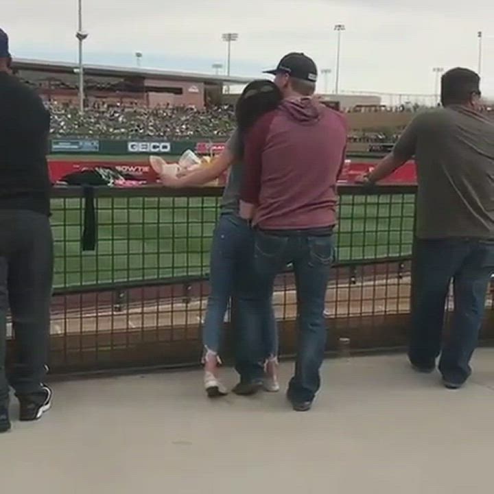 Dude Fingers Drunk Girlfriend During A Match