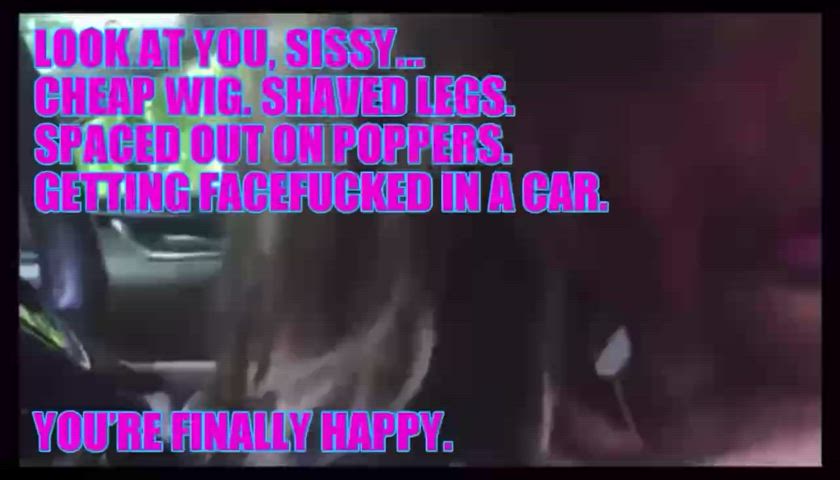 Car Sex Face Fuck Sissy gif