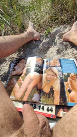 Light reading on the beach