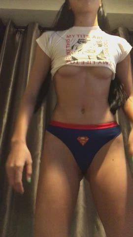 Brazilian Petite Superheroine gif