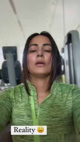 Hina Khan post gym session