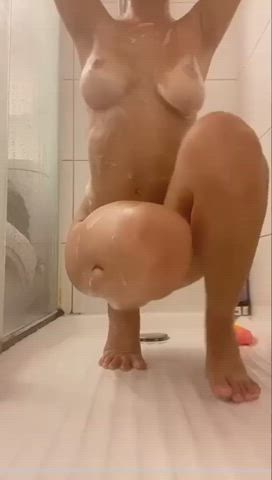 Pussy Shower Tits Wet gif