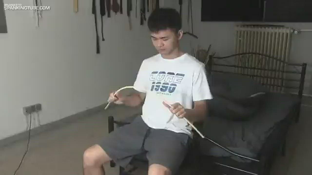 Asian Caning Gay Spanking Porn GIF by spikenlb
