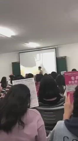 18 Years Old Classroom Split Screen Porn Teacher Teen WatchingPorn gif