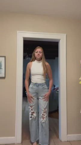 clothed cum white girl gif