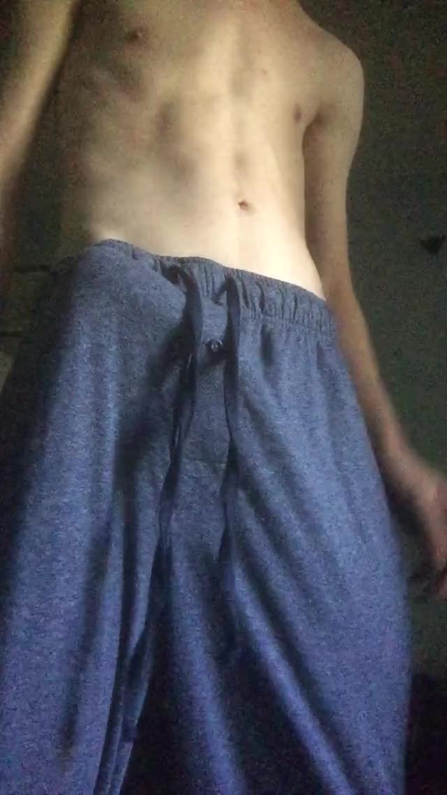 A reveal in sweatpants