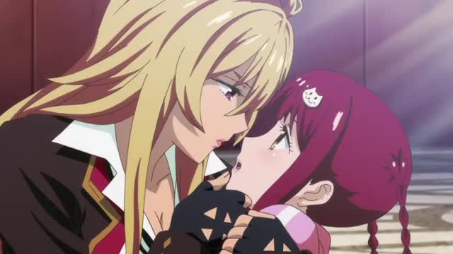 Mamori & Mirei having an epic smooch!