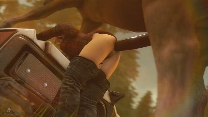 She’s really getting a hard fast pounding from her horse