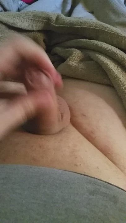 Jerk Off Shaved Solo gif