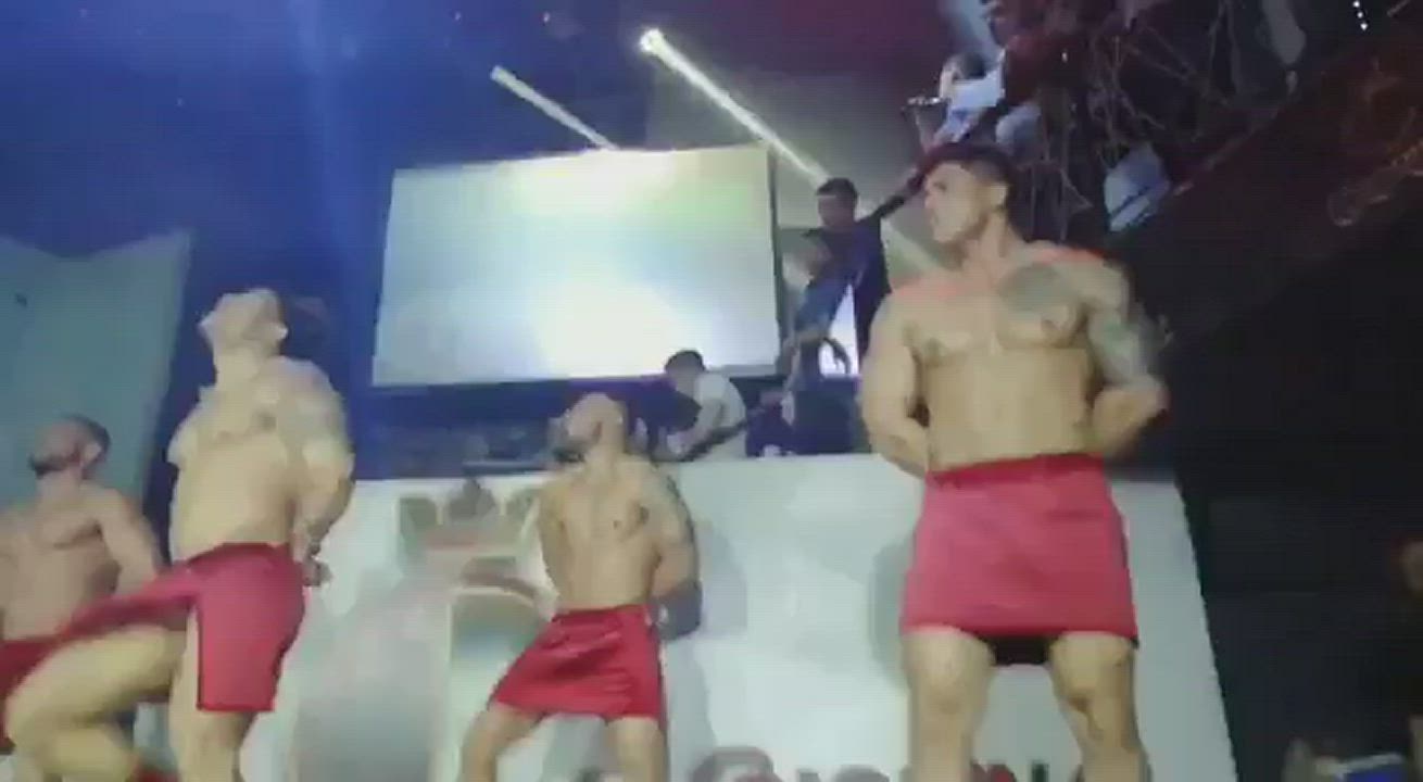 Cock Dancing Gay Hispanic Stripper Strippers gif