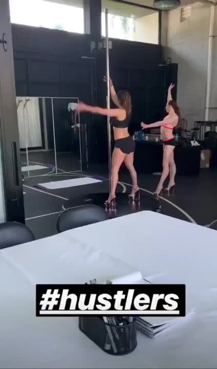 Alex Rodriguez Films Jennifer Lopez During Her Pole Dancing Class For Movie Hustlers