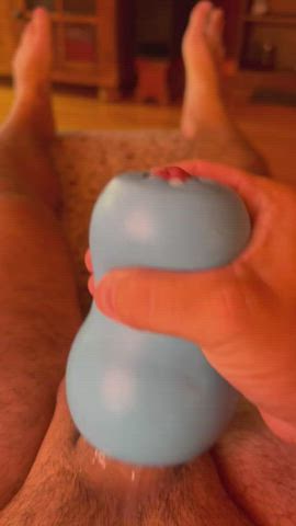 cum male masturbation toy gif