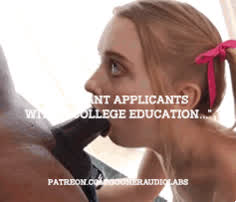 "We want applicants with a college education..."