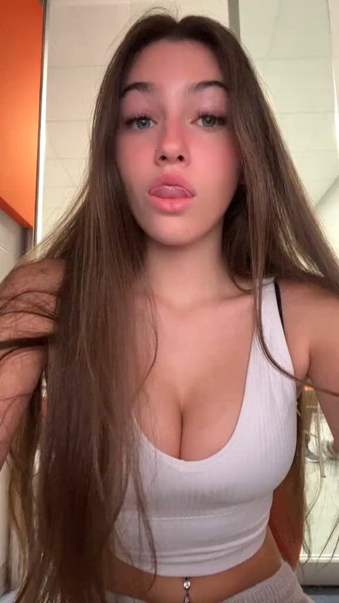 big tits teen tiktok tits gif