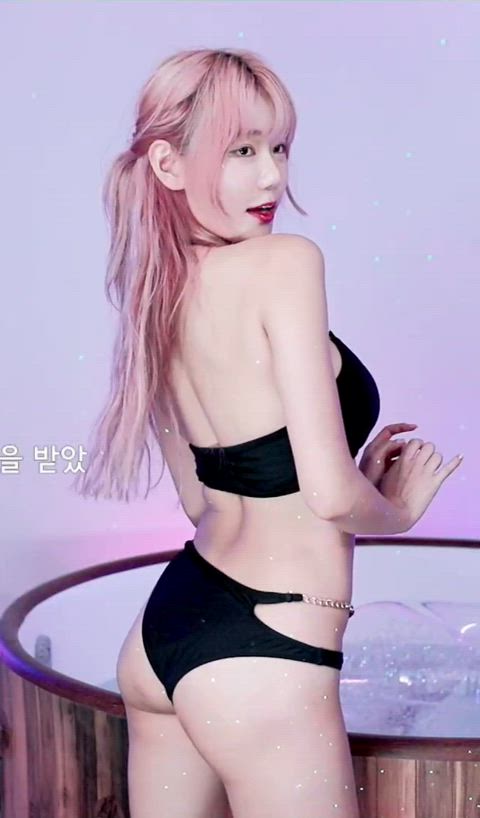 asian ass bikini cute korean natural tits gif