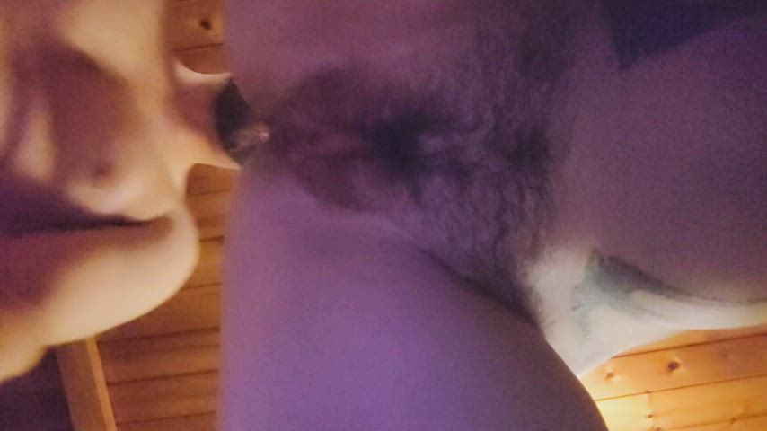 amateur cock doggystyle hairy pussy homemade real couple when-it-goes-in gif