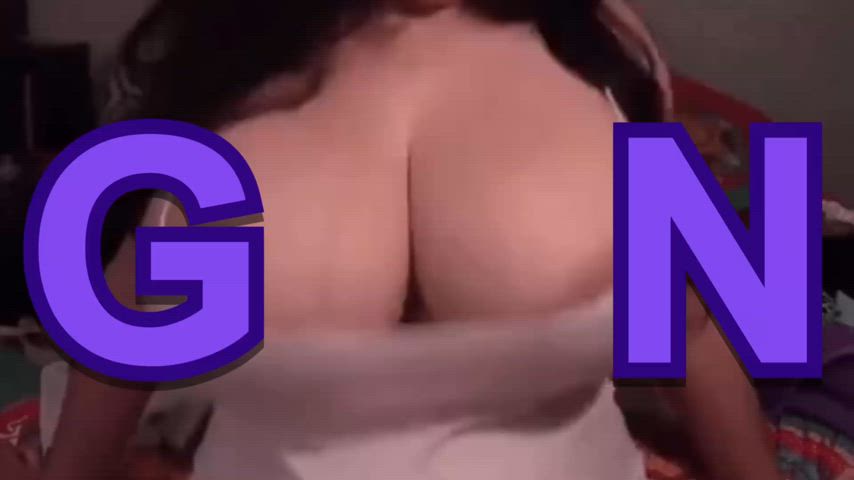 big tits caption gooning gif