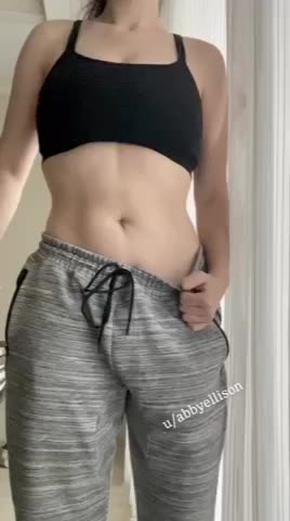 Wearing some men’s lingerie... grey sweats ;) (oc)