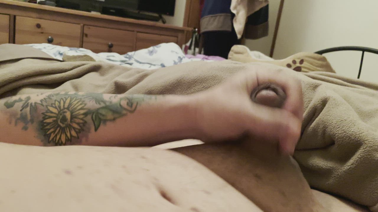 (48) had some time to enjoy myself. Like how the cum made a pool in my belly button.
