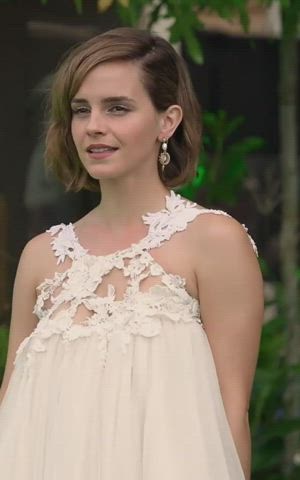 brunette celebrity emma watson gif