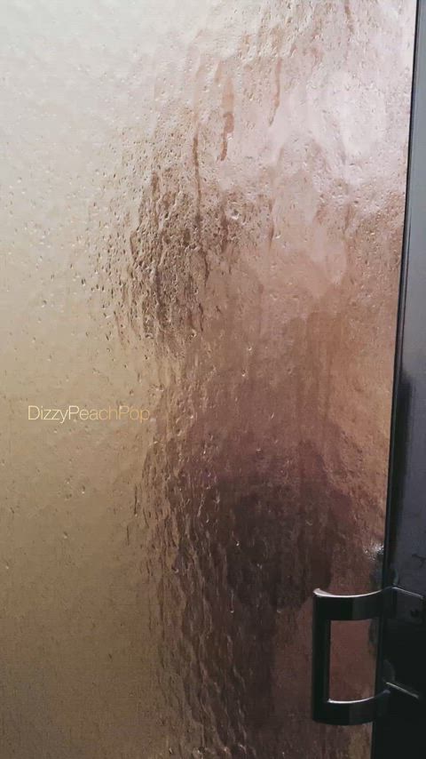 Just a little tease through the shower door...